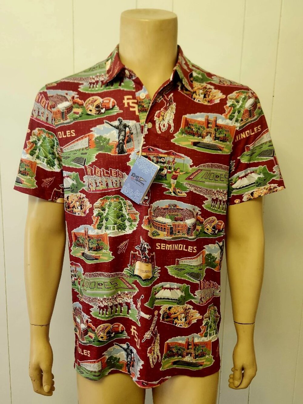 Florida Seminoles shirt M men's polo Reyn Spooner FSU NWT